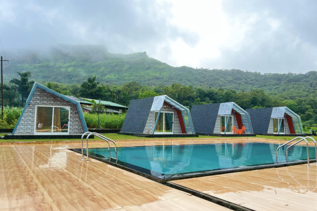 Budget Pawna Lake resort balcony view